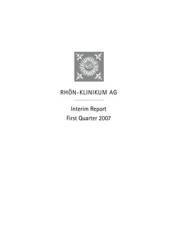 Miniature Rhön-Klinikum Rapport trimestriel 2007-q1