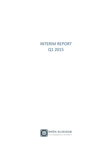 Miniature Rhön-Klinikum Rapport trimestriel 2015-q1