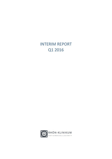 Miniature Rhön-Klinikum Rapport trimestriel 2016-q1