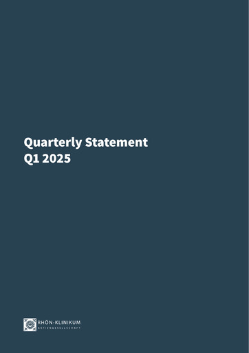 Miniature Rhön-Klinikum Rapport trimestriel 2025-q1