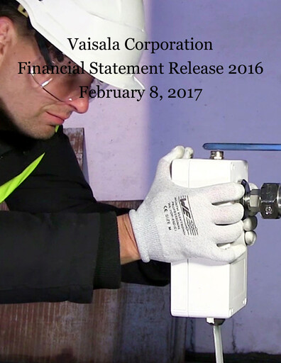 Thumbnail Vaisala
 Financial Statement 2016