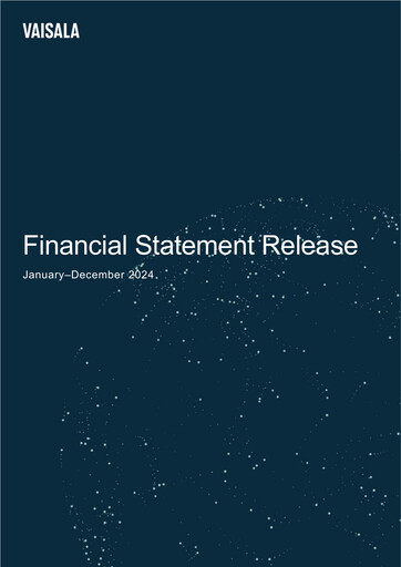 Thumbnail Vaisala
 Financial Statement 2024