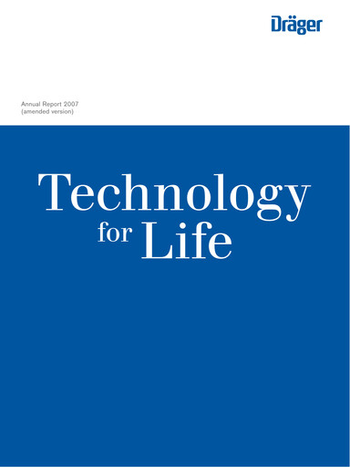 Thumbnail Drägerwerk
 Annual Report 2007