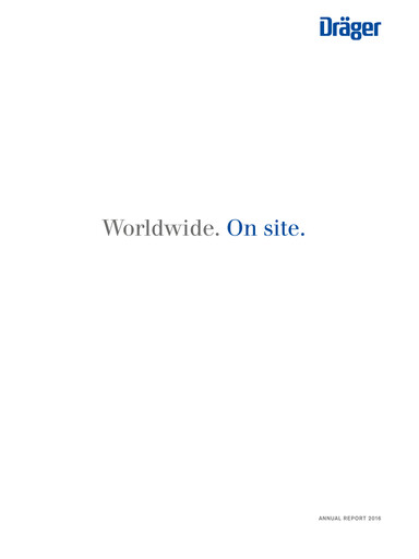 Thumbnail Drägerwerk
 Annual Report 2016