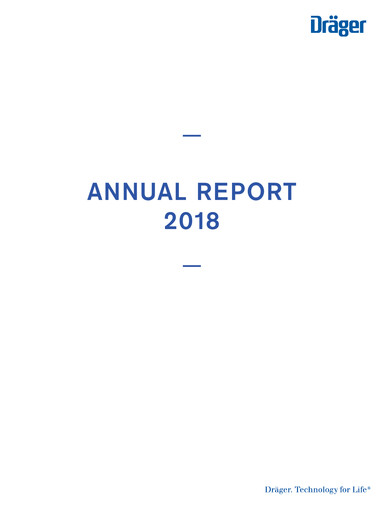 Thumbnail Drägerwerk
 Annual Report 2018