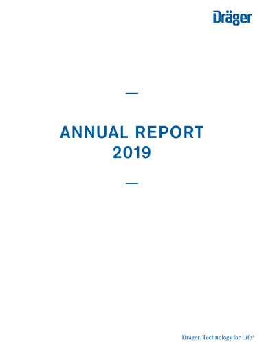 Thumbnail Drägerwerk
 Annual Report 2019