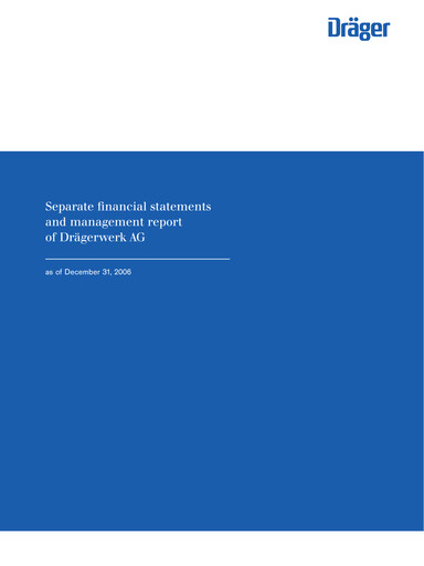 Thumbnail Drägerwerk
 Financial Statement 2006