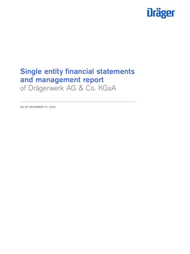 Thumbnail Drägerwerk
 Financial Statement 2010