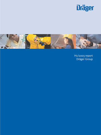 Thumbnail Drägerwerk
 Half-year Report 2003-h1