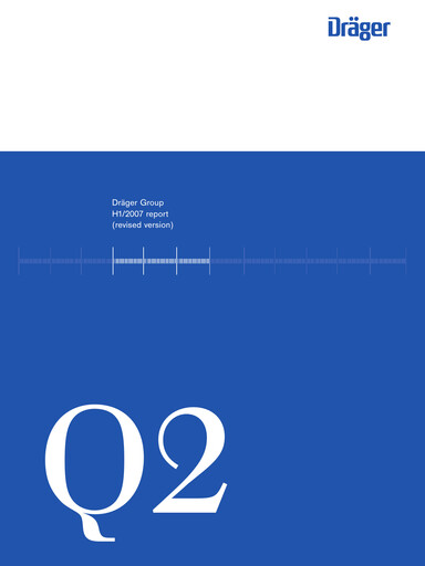 Thumbnail Drägerwerk
 Half-year Report 2007-h1