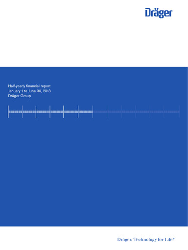 Thumbnail Drägerwerk
 Half-year Report 2013-h1