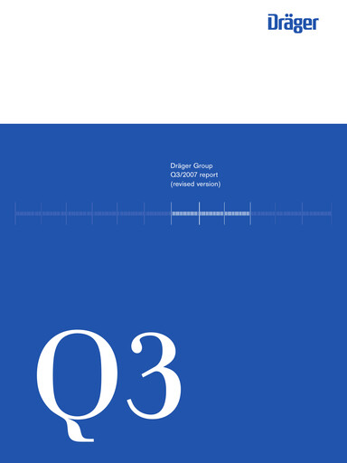 Thumbnail Drägerwerk
 Quarterly Report 2007-q3