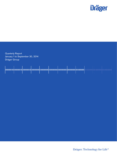 Thumbnail Drägerwerk
 Quarterly Report 2014-q3