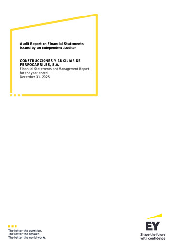 Thumbnail Construcciones y Auxiliar de Ferrocarriles Financial Statement 2025