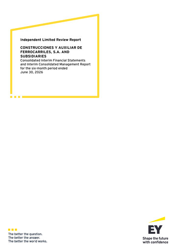 Thumbnail Construcciones y Auxiliar de Ferrocarriles Half-year Report 2026-h1