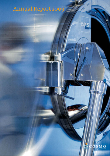 Thumbnail Cosmo Pharmaceuticals Annual Report 2009