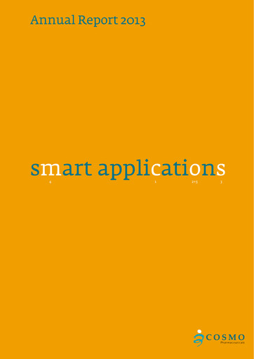 Thumbnail Cosmo Pharmaceuticals Annual Report 2013