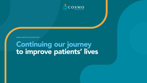 Thumbnail Cosmo Pharmaceuticals Annual Report 2019