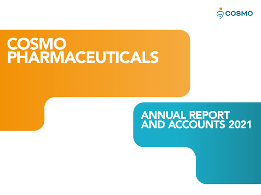 Thumbnail Cosmo Pharmaceuticals Annual Report 2021
