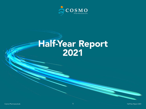 Thumbnail Cosmo Pharmaceuticals Half-year Report 2021