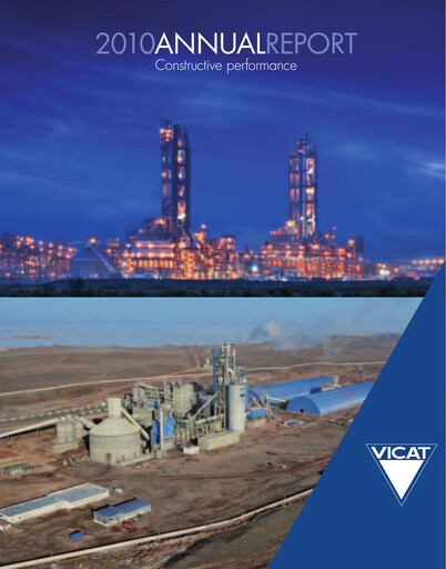 Thumbnail Vicat S.A. Annual Report 2010