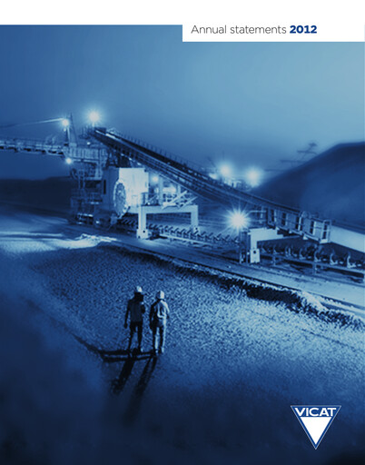 Thumbnail Vicat S.A. Financial Statement 2012