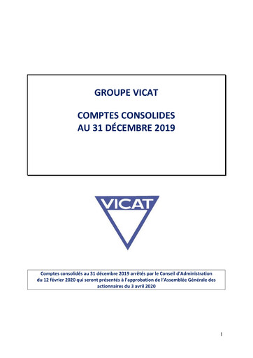 Thumbnail Vicat S.A. Financial Statement 2019