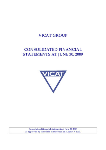 Thumbnail Vicat S.A. Half-year Report 2009-h1