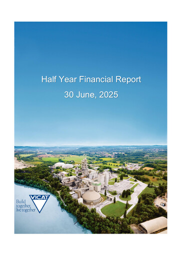 Thumbnail Vicat S.A. Half-year Report 2025-h1