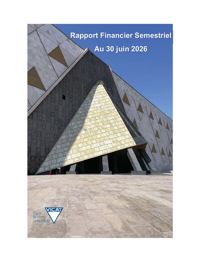 Miniature Vicat S.A. Rapport semestriel 2026-h1