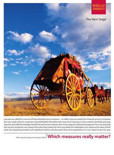 Thumbnail Wells Fargo Annual Report 2004