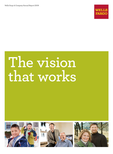 Thumbnail Wells Fargo Annual Report 2009