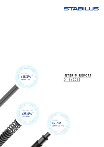 Thumbnail Stabilus Quarterly Report 2015-q1