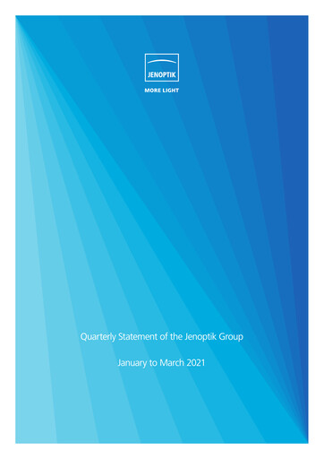 Thumbnail Jenoptik Quarterly Report 2021-q1