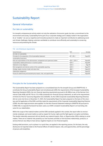 Thumbnail Jenoptik Sustainability Report 2025