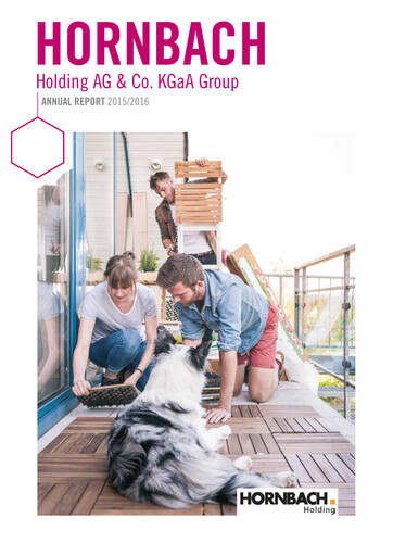 Thumbnail Hornbach Holding
 Annual Report 2015-2016