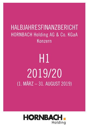 Thumbnail Hornbach Holding
 Half-year Report 2019-2020
