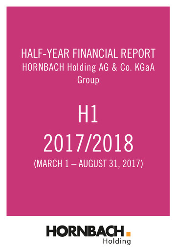 Thumbnail Hornbach Holding
 Half-year Report 2017-2018