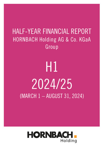 Thumbnail Hornbach Holding
 Half-year Report 2024-2025