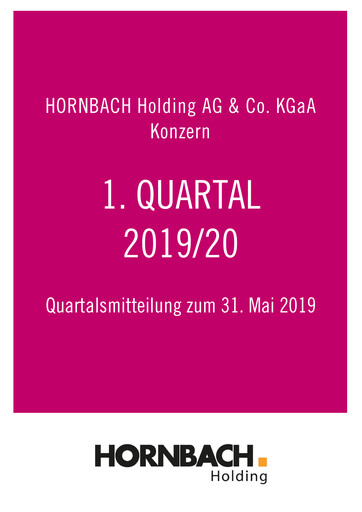 Thumbnail Hornbach Holding
 Quarterly Report 2019-2020-q1