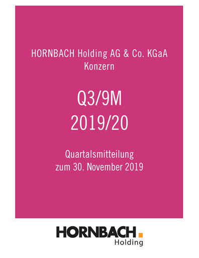 Thumbnail Hornbach Holding
 Quarterly Report 2019-2020-q3