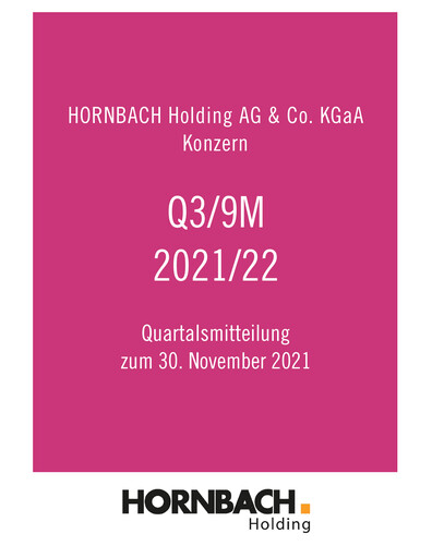 Thumbnail Hornbach Holding
 Quarterly Report 2021-2022-q3