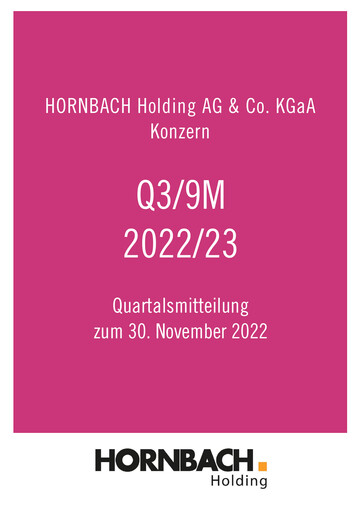 Thumbnail Hornbach Holding
 Quarterly Report 2022-2023-q3