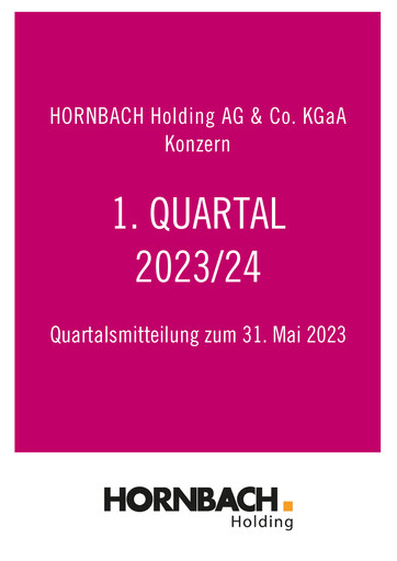 Thumbnail Hornbach Holding
 Quarterly Report 2023-2024-q1