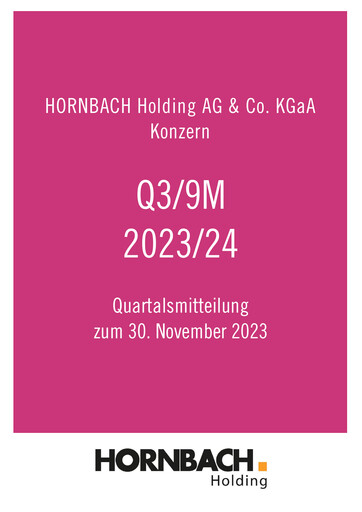 Thumbnail Hornbach Holding
 Quarterly Report 2023-2024-q3
