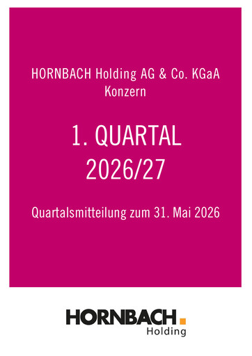 Miniature Hornbach Holding
 Rapport trimestriel 2026-2027-q1