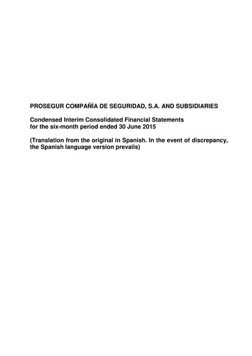 Thumbnail Prosegur Half-year Report 2015-h1