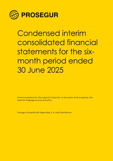 Miniature Prosegur Rapport semestriel 2025-h1