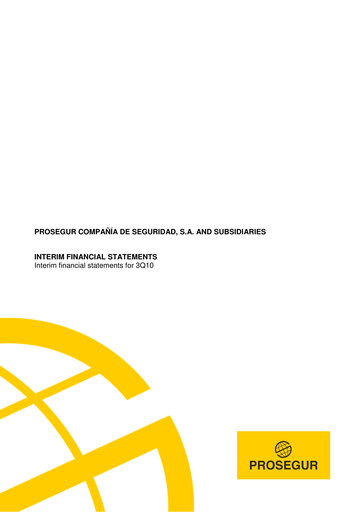 Thumbnail Prosegur Quarterly Report 2010-q3