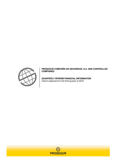 Thumbnail Prosegur Quarterly Report 2015-q3